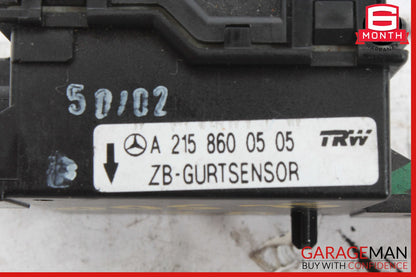 00-13 Mercedes R230 SL500 Seat Belt Seatbelt Tension Sensor 2158600505 OEM