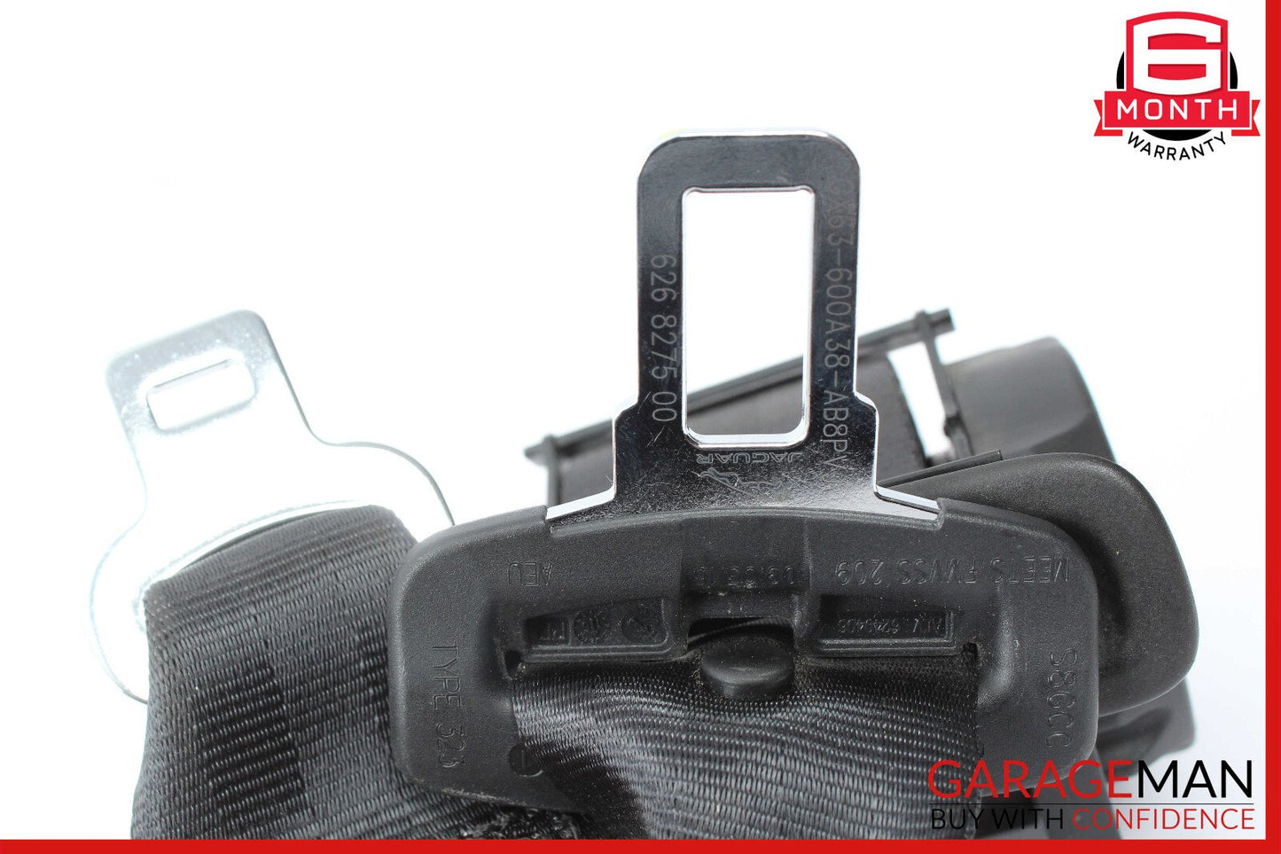 17-19 Jaguar XE Rear Center Seat Belt Seatbelt Retractor Black OEM