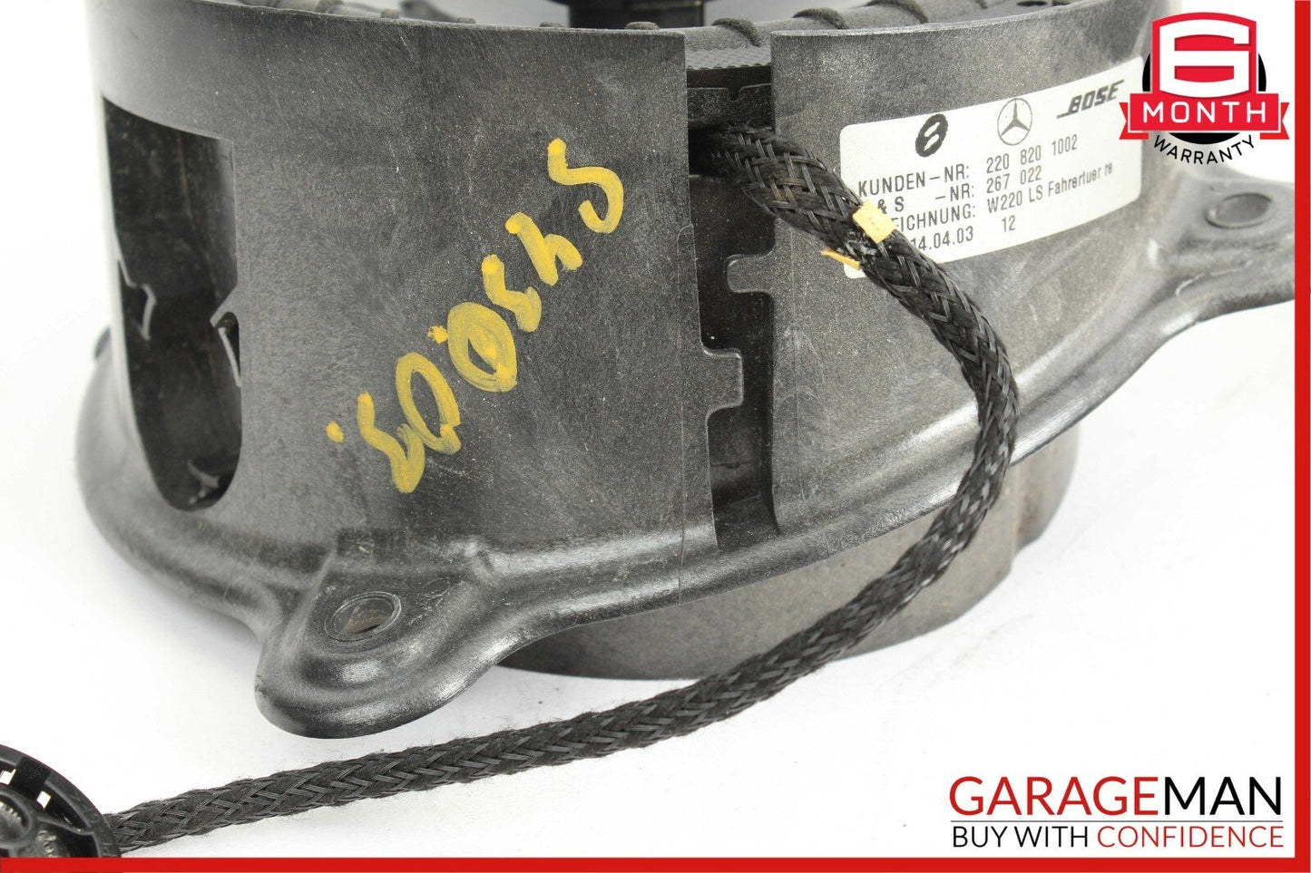 00-06 Mercedes W220 S430 S600 Front Left & Right Door Audio Sound Speaker Set