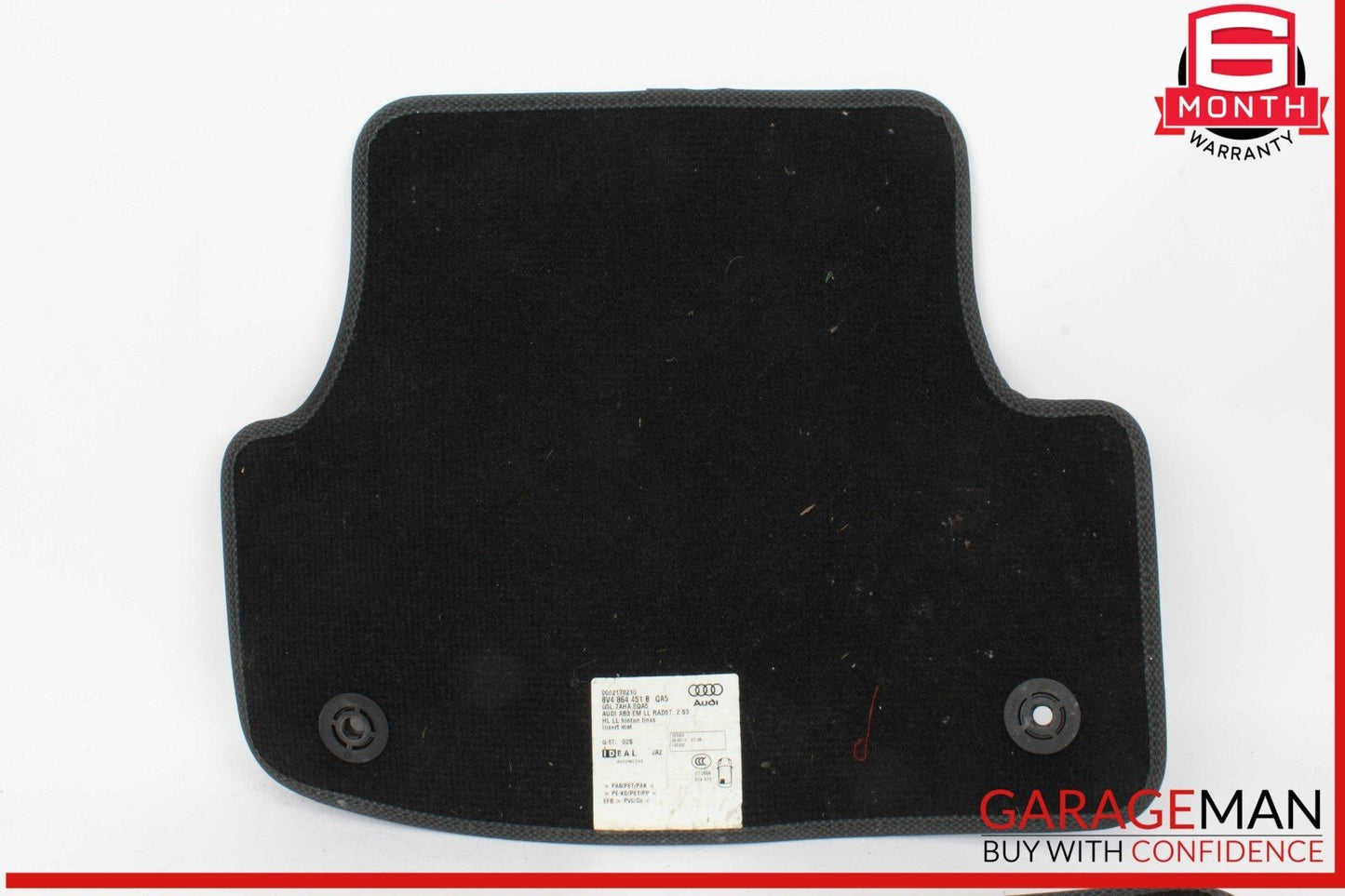 17-20 Audi S3 A3 Front & Rear Floor Mat Carpet Carpets Black Set of 4 OEM