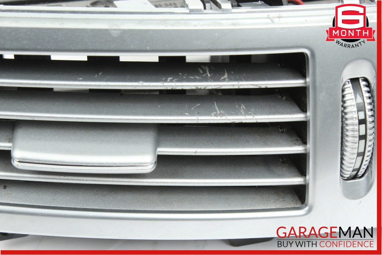 07-13 Mercedes W221 S550 Center Dash AC A/C Air Vent Panel Trim Clock Assembly