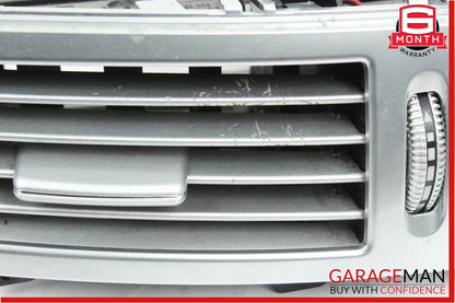 07-13 Mercedes W221 S550 Center Dash AC A/C Air Vent Panel Trim Clock Assembly
