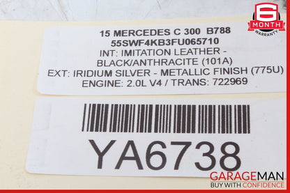 14-19 Mercedes W205 C400 S600 GLC350 S550 Keyless Go Entry Control Module OEM