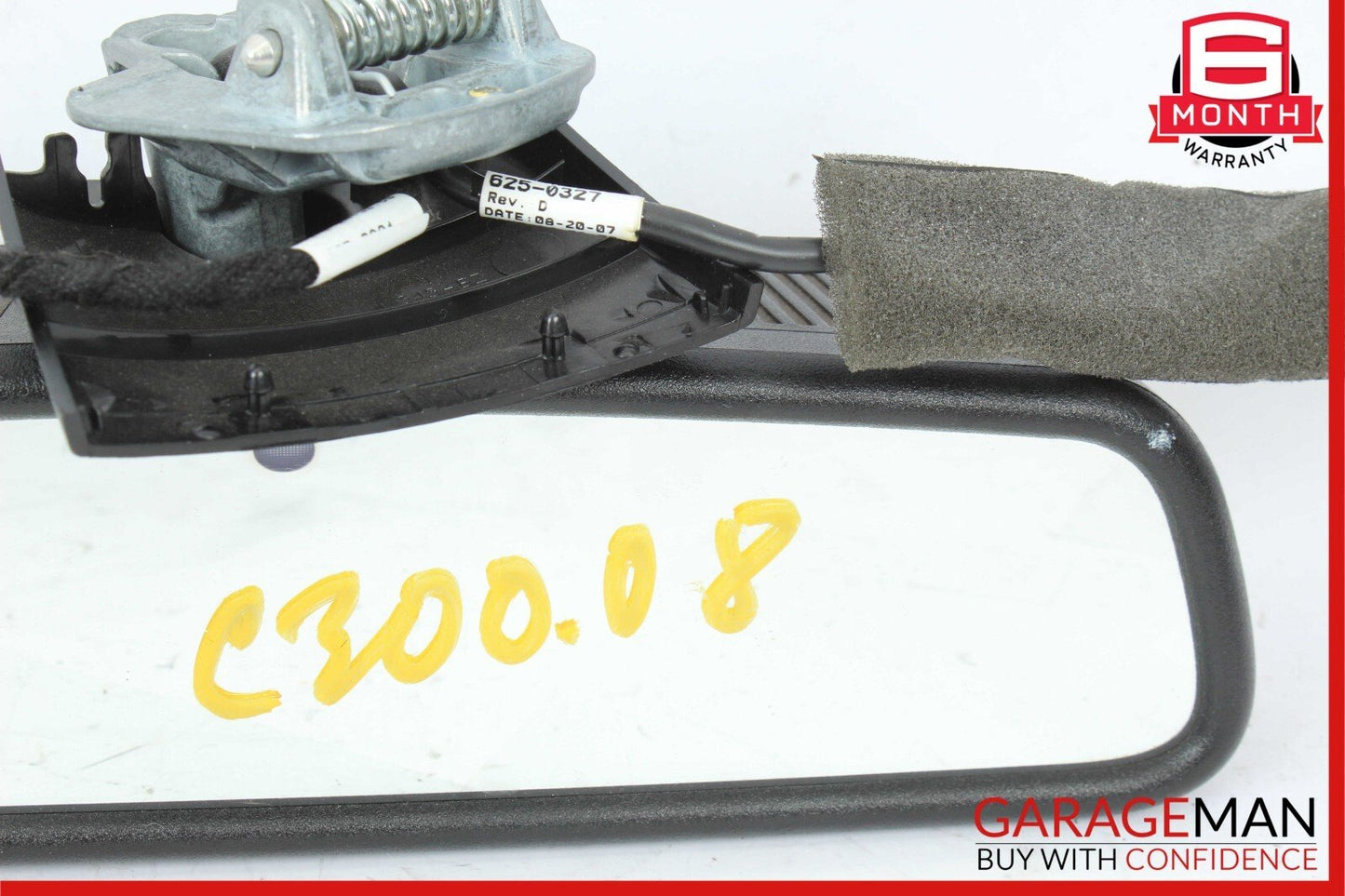08-14 Mercedes W204 C300 C350 C63 AMG Interior Rear View Mirror Black OEM