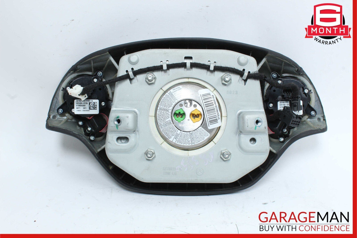 07-10 Mercedes W221 S550 S450 CL550 Steering Wheel Airbag Air Bag Black OEM