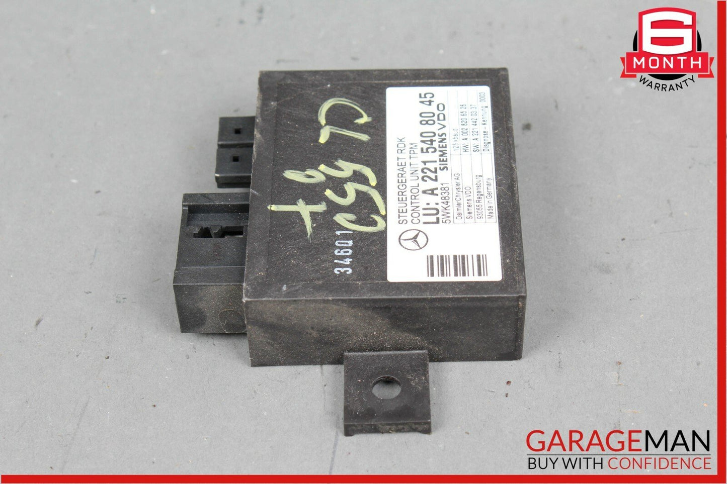 07-13 Mercedes W216 CL550 S63 AMG Tire Pressure Monitor Module Unit 2215408045