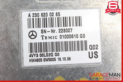 07-12 Mercedes R230 SL550 SL55 AMG Voice Control Module 2308200285 OEM