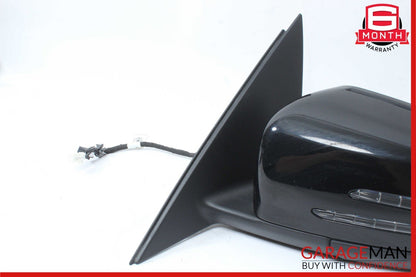 12-14 Mercedes W204 C300 Sedan Left Driver Side Rear View Door Mirror Black OEM