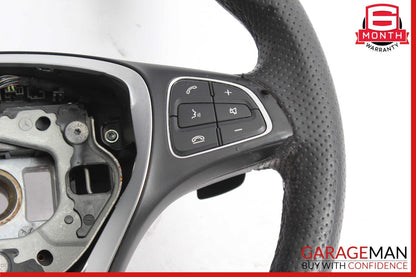 15-18 Mercedes W205 C300 C350e GLC300 Steering Wheel w/ Paddle Shifters Grey