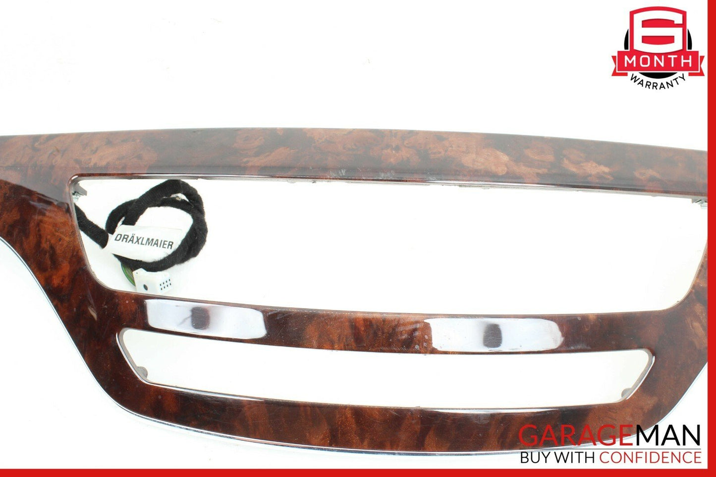 07-09 Mercedes W221 S550 Front Dash Dashboard Center Trim Panel Cover Bezel Wood