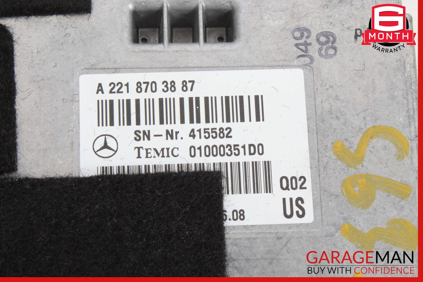 07-14 Mercedes W221 S63 S550 Voice Language Communication Control Module OEM