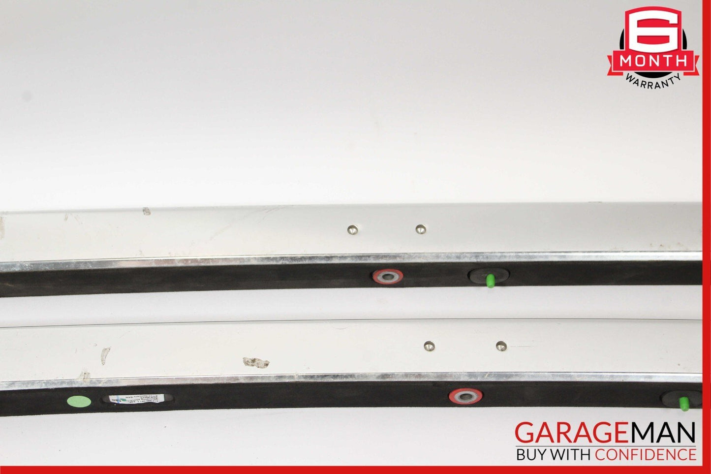 07-15 Audi Q7 Baggage Luggage Roof Rack Rail Top Molding Set Chrome OEM