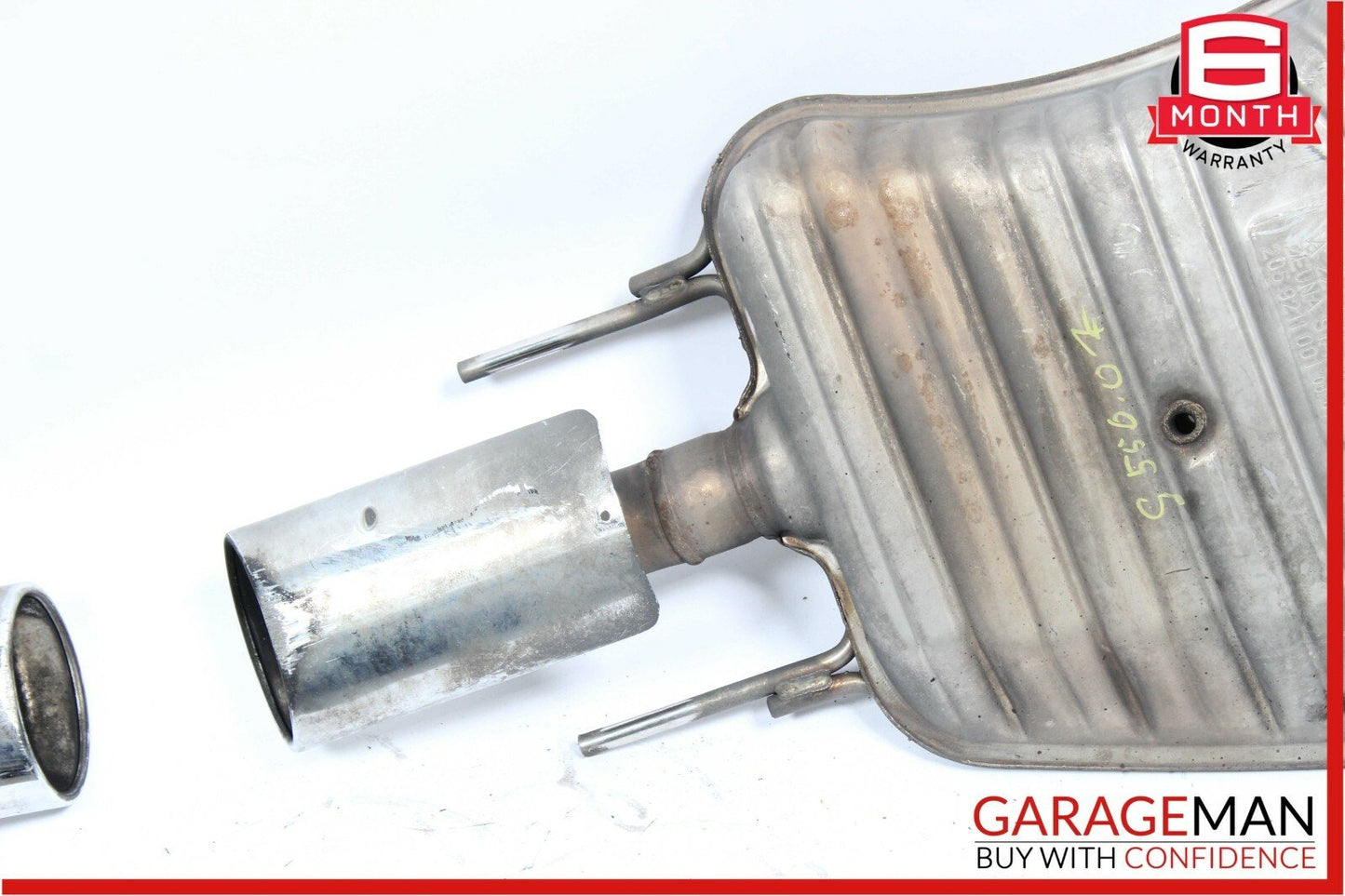 07-09 Mercedes W221 S450 S550 S600 AMG Sport Rear Exhaust Muffler Tip Tips Set