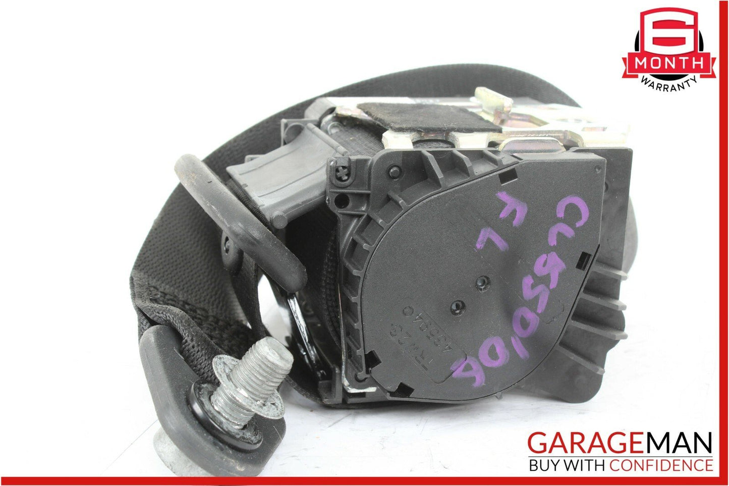 07-10 Mercedes W216 CL550 Front Left Driver Seat Belt Seatbelt Retractor Black