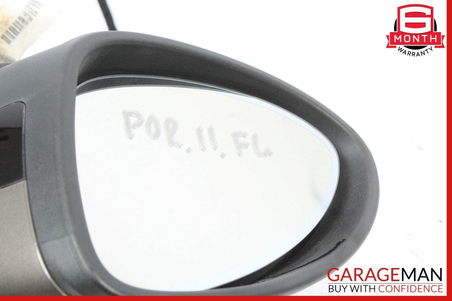11-14 Porsche Cayenne 958 Front Left Driver Side Mirror Door Rear View Brown