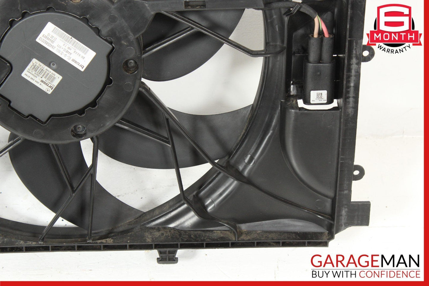 08-18 Mercedes W212 E350 C300 Engine Radiator Cooling Fan Motor Assembly OEM