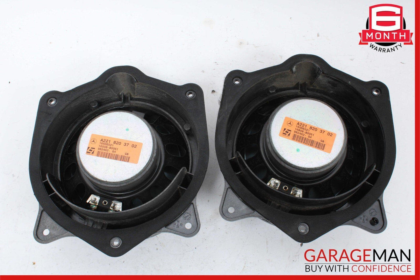 07-09 Mercedes W221 S550 S600 S63 AMG Rear Door Audio Sound Speaker Set of 2 Pc