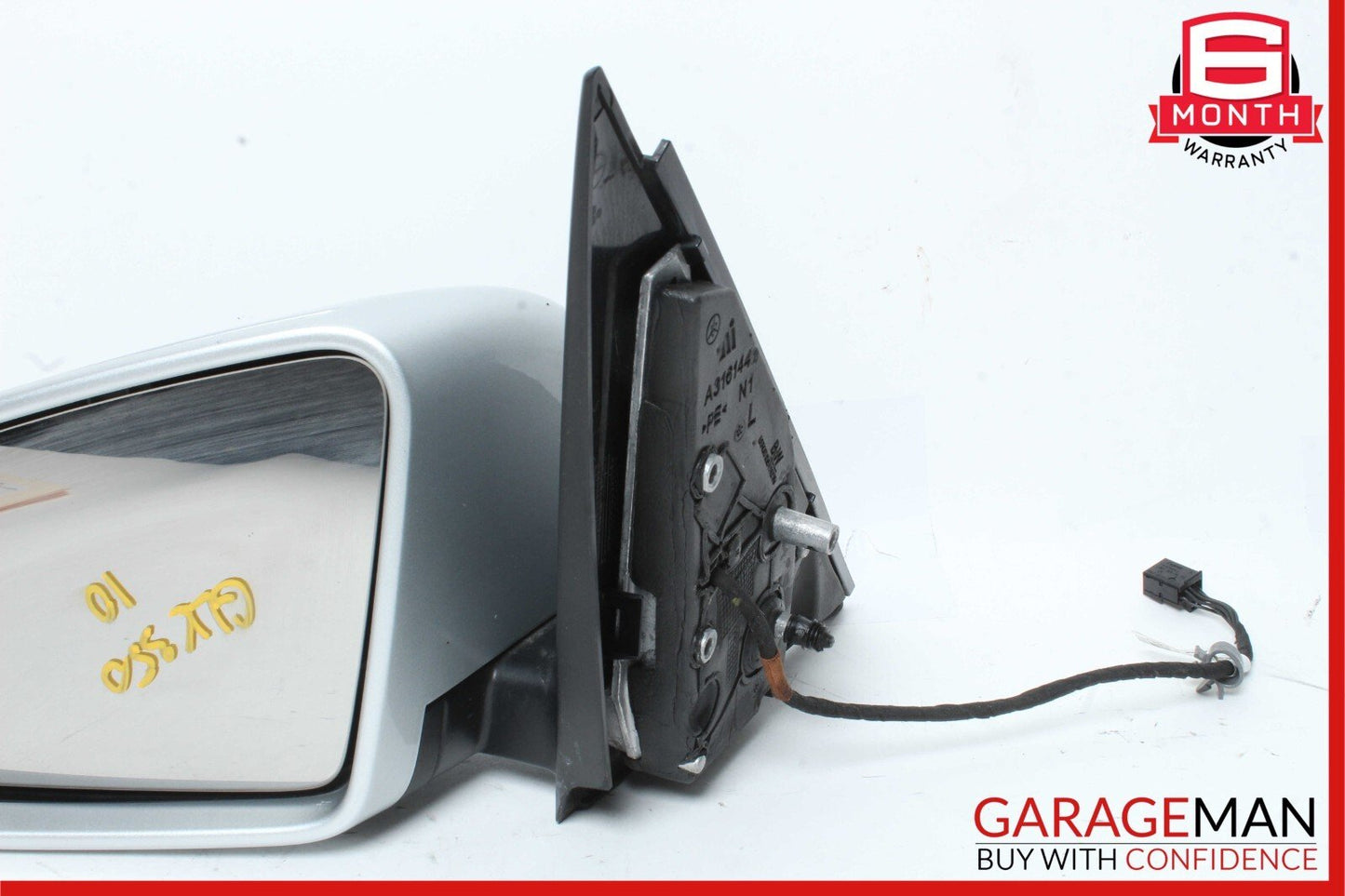 10-12 Mercedes X204 GLK350 Front Left Side Mirror Door Rear View Iridium Silver