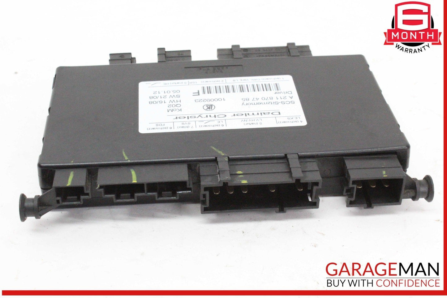 03-12 Mercedes X164 GL450 4MATIC Front Left Side Seat Control Module Unit OEM