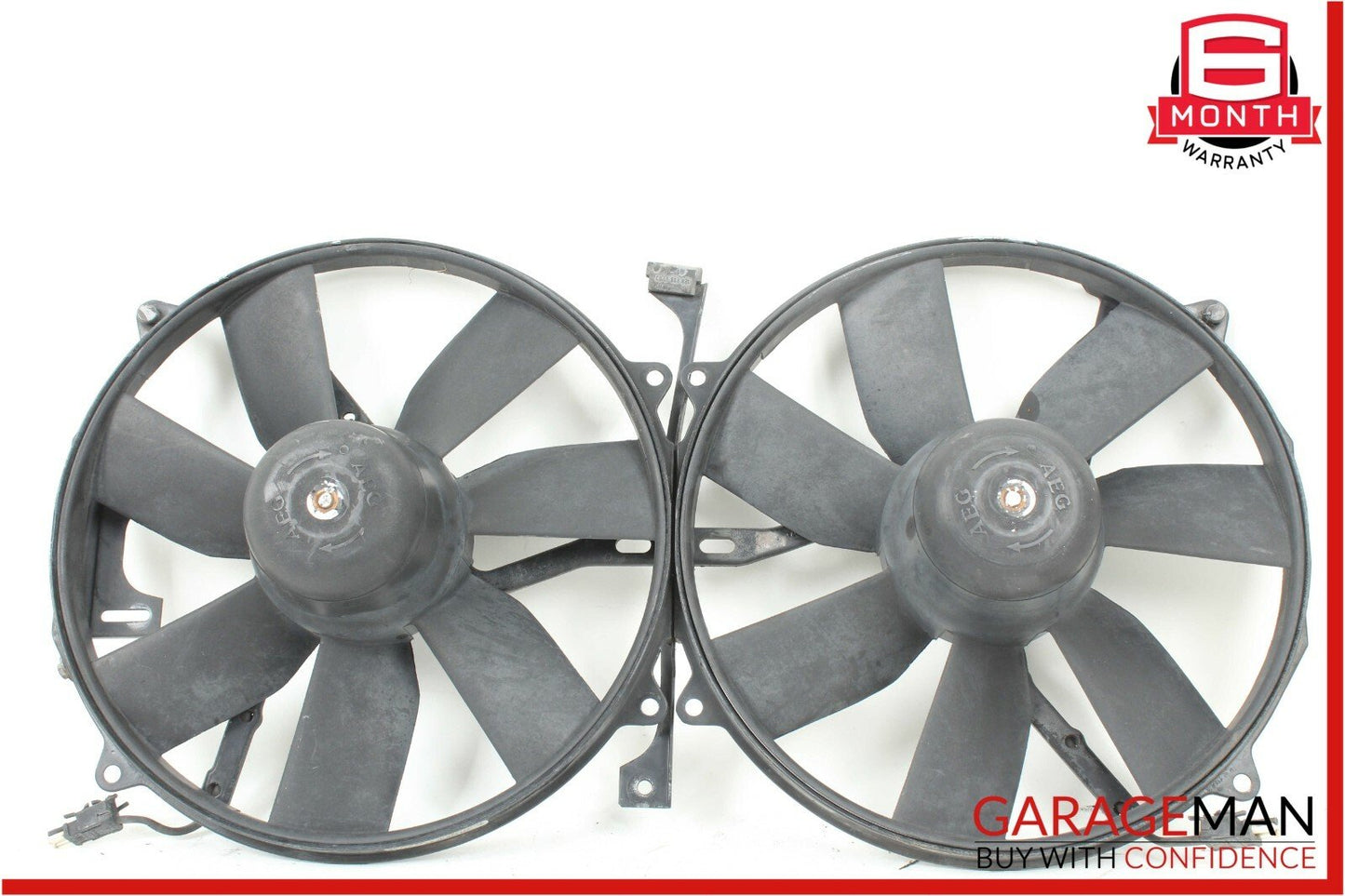 92-02 Mercedes R129 SL600 S600 CL600 Radiator Cooling Fan Motor Set of 2 Pc OEM