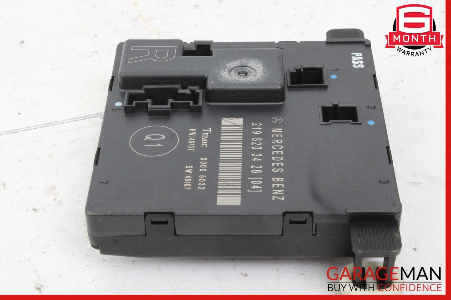 06-11 Mercedes W219 CLS550 CLS500 Rear Right Door Control Module 2198203426 OEM
