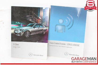 08-14 Mercedes W204 C250 C350 Operators Owner Manual Guide Service Book Set OEM