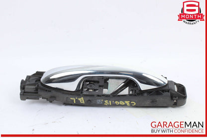 15-20 Mercedes W205 C300 Rear Left Driver Side Exterior Door Handle White OEM