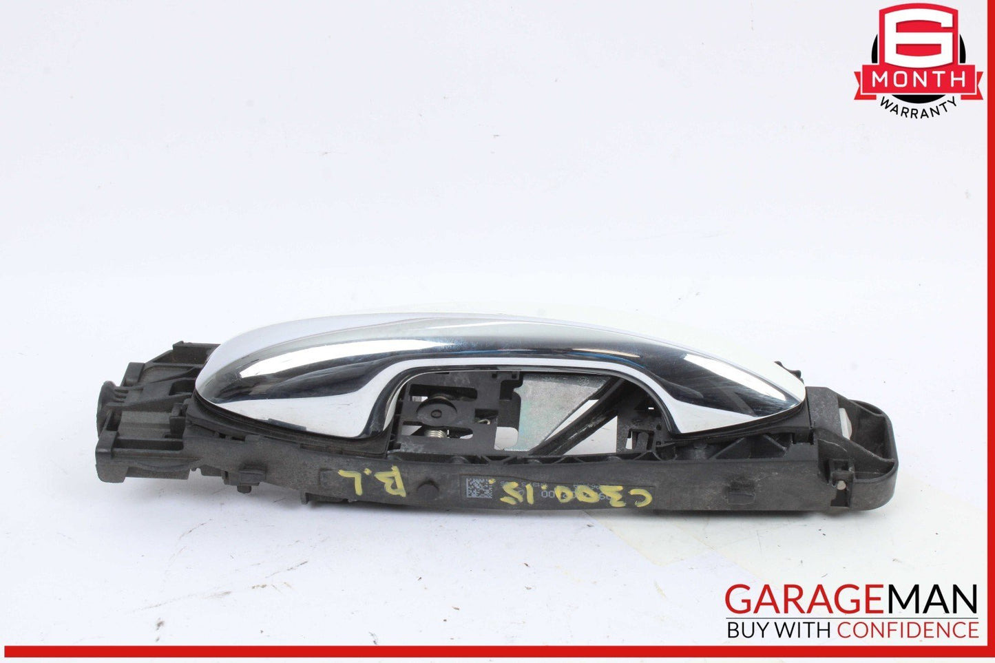 15-20 Mercedes W205 C300 Rear Left Driver Side Exterior Door Handle White OEM