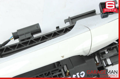 10-13 Mercedes W212 E350 E550 E63 AMG Rear Left Exterior Door Handle White OEM