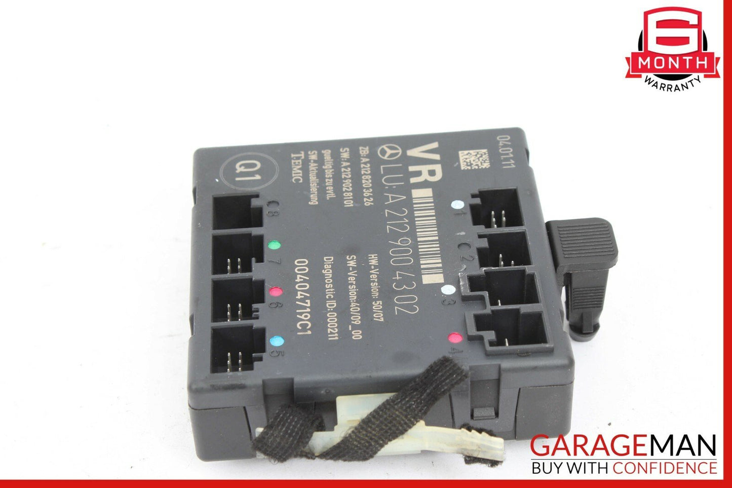 08-14 Mercedes W204 C250 C300 Front Right Passenger Side Door Control Module OEM