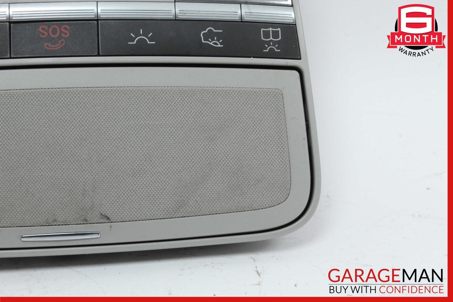 07-10 Mercedes W216 CL550 S550 Overhead Dome Light Sunroof Control Assy Grey OEM