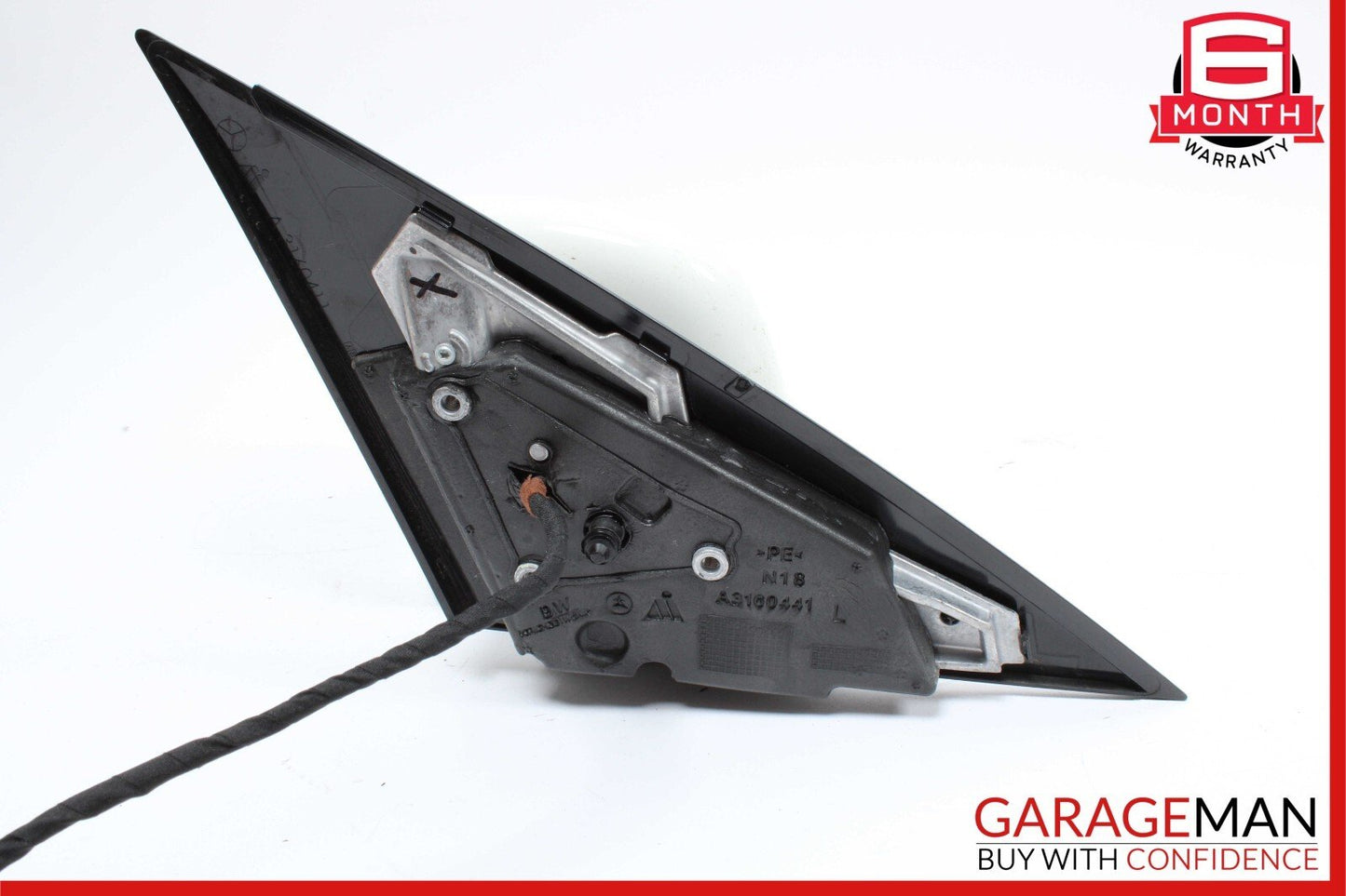 10-11 Mercedes W204 C300 Front Left Driver Side Rear View Door Mirror White OEM