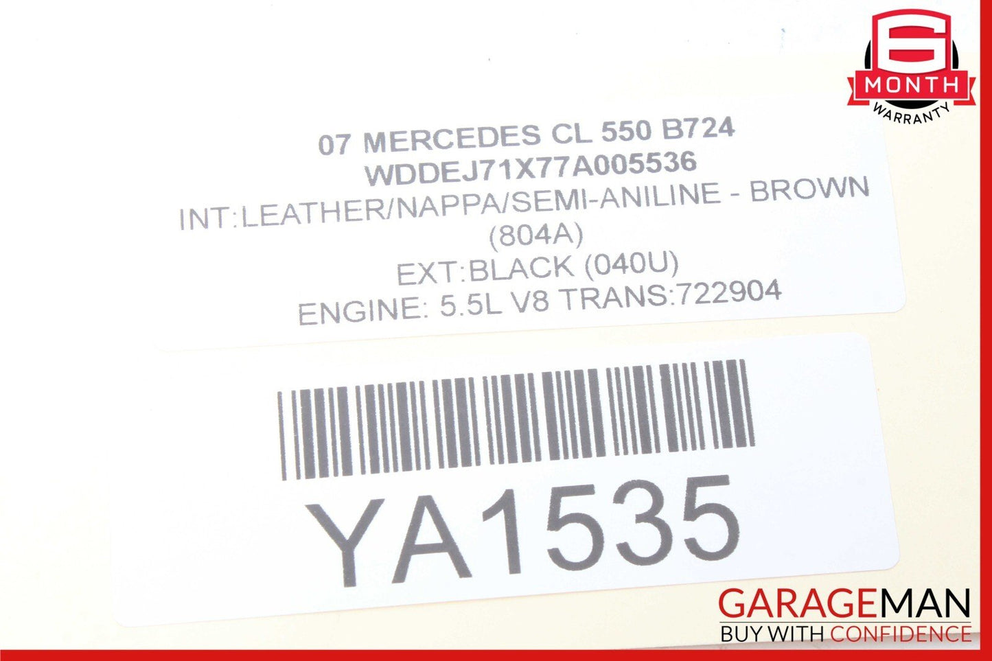 03-12 Mercedes W216 CL550 E350 Under Seat Control Module Front Right Side OEM