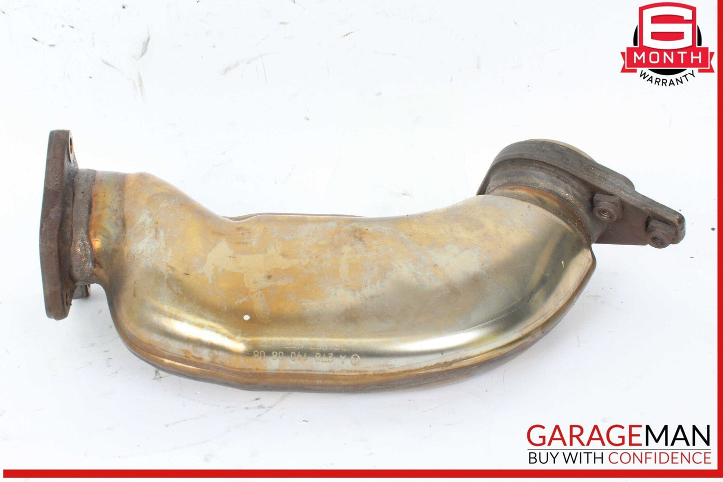 12-18 Mercedes W218 CLS550 4.6L Right Exhaust Pipe Adapter 2781400808 OEM