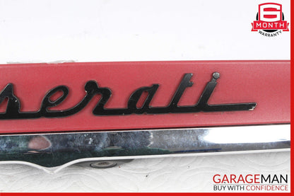 14-17 Maserati Ghibli Rear Trunk Lid Parking Camera Molding Trim Panel Assembly