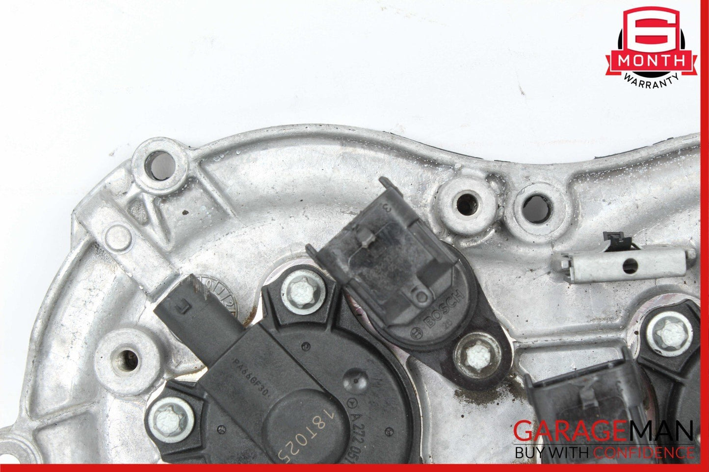05-13 Mercedes W221 S550 Front Left Side Engine Timing Chain Cover Plate OEM