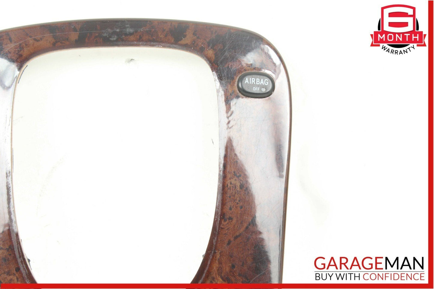 00-06 Mercedes W220 S500 S55 AMG Center Console Shift Shifter Trim Bezel Wood