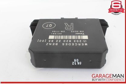 01-07 Mercedes W203 C230 C350 Rear Right Side Door Control Module 2038202285