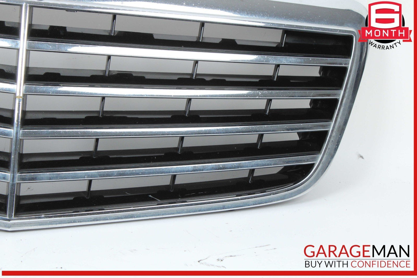 07-09 Mercedes W211 E350 E500 Front Center Bumper Grill Grille Trim Cover Panel