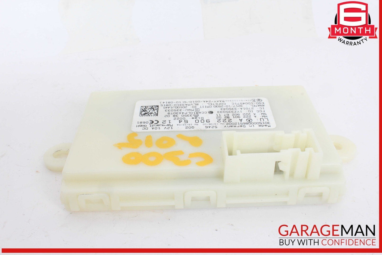 14-19 Mercedes W205 C300 S550 GLC350 Keyless Go Entry Control Module Unit OEM