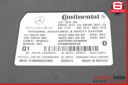 12-20 Mercedes W218 CLS550 SL400 GLA250 Communication Control Module Unit OEM