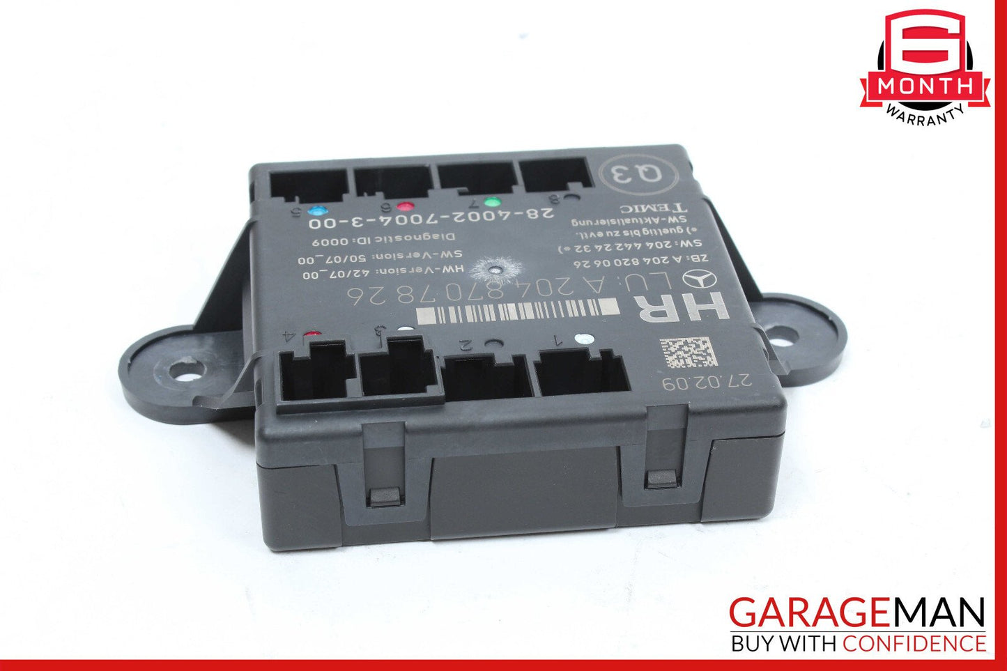 08-14 Mercedes W204 C300 C350 Rear Right Side Door Control Module OEM