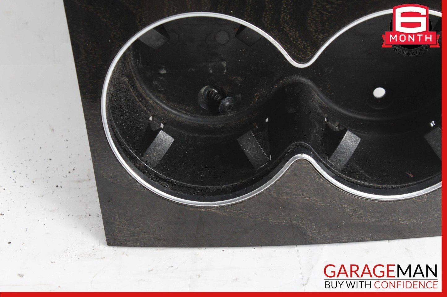 14-17 Mercedes W207 E350 E400 Center Console Cup Holder Compartment Wood OEM