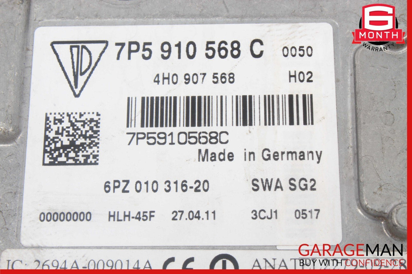 11-17 Porsche Cayenne 958 Front Right Side Blind Spot Sensor Control Module Unit