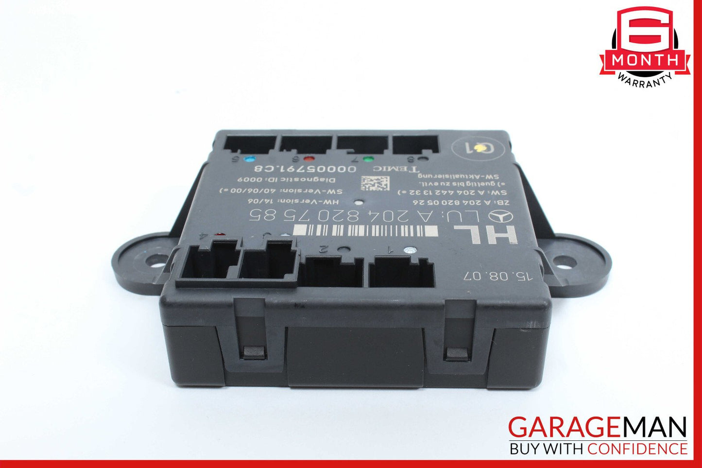 08-14 Mercedes W204 C300 C350 Rear Left Side Door Control Module 2048207585 OEM