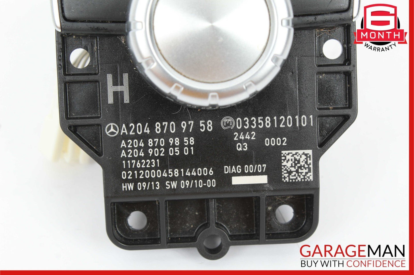 12-15 Mercedes W212 E400 C300 Console Head Unit Controller Knob Multi Switch OEM