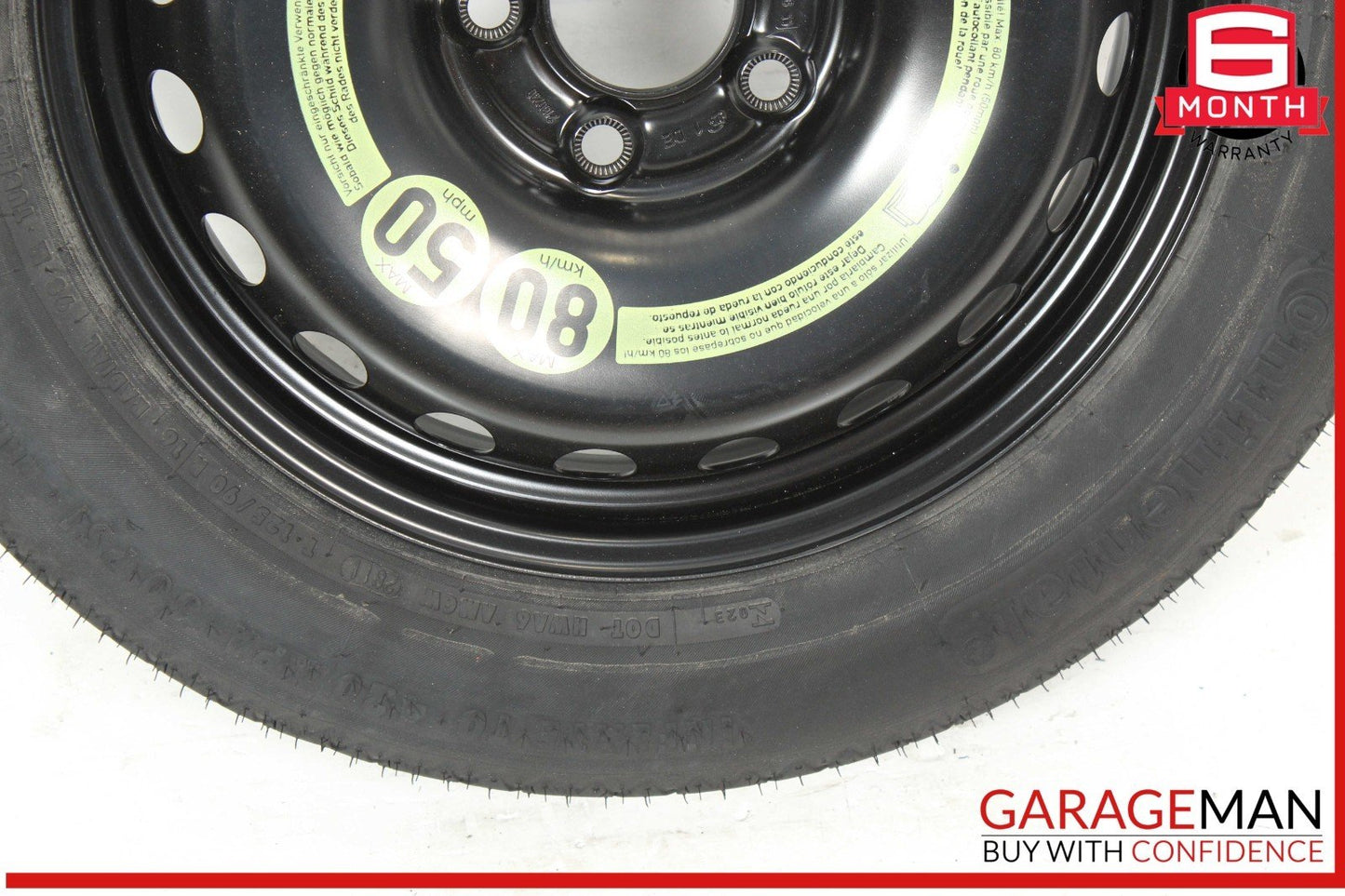 08-14 Mercedes W204 C250 C300 Emergency Spare Tire Donut Wheel Rim 125 90 16"