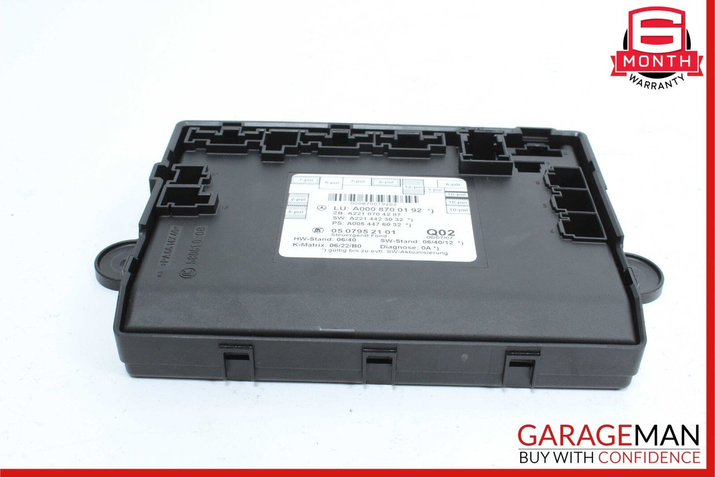 07-13 Mercedes W221 S450 S550 Rear Right or Left Side Door Control Module Unit