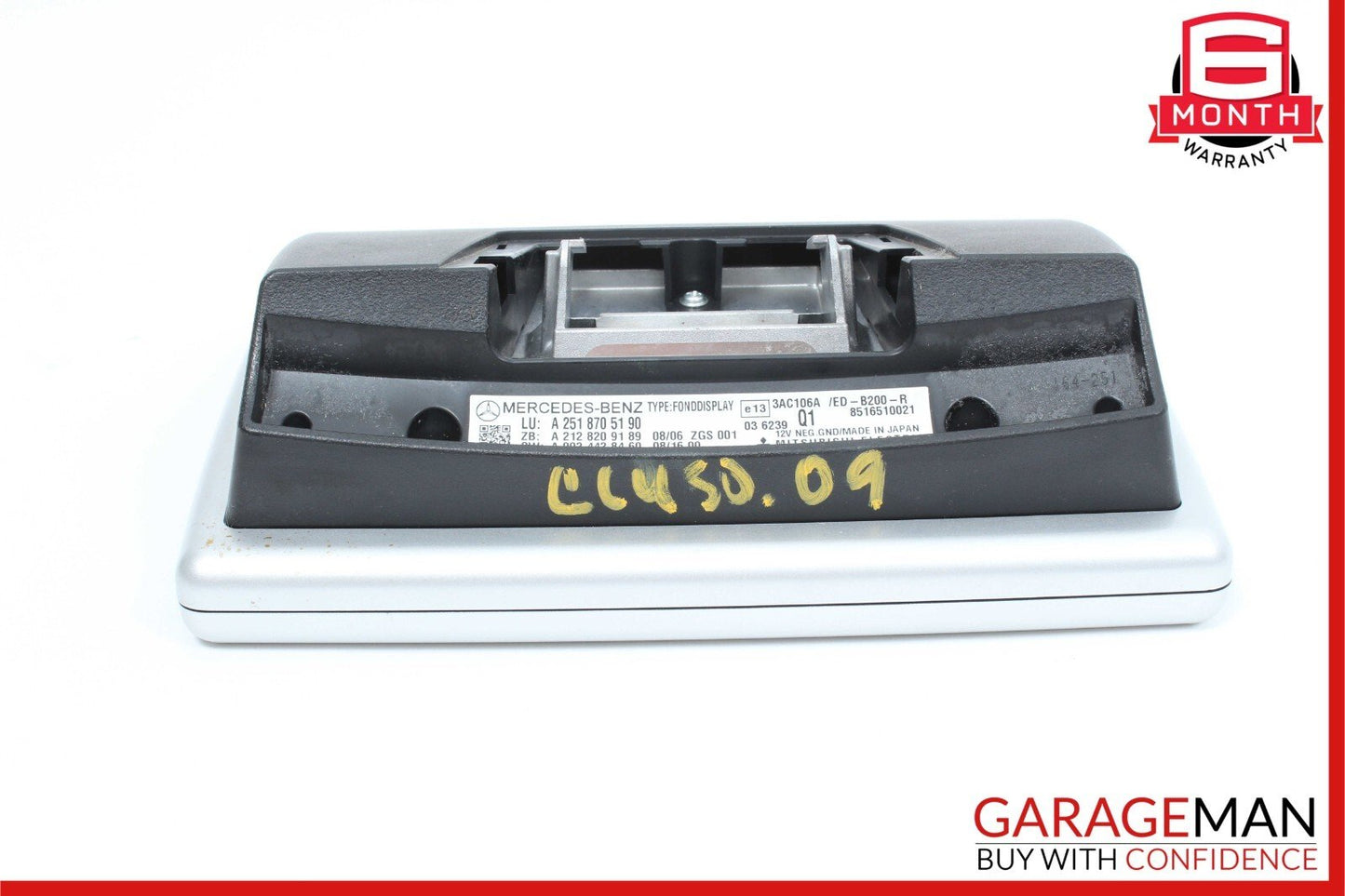 09-13 Mercedes GL350 ML550 R350 Left / Right Headrest Screen Monitor Display