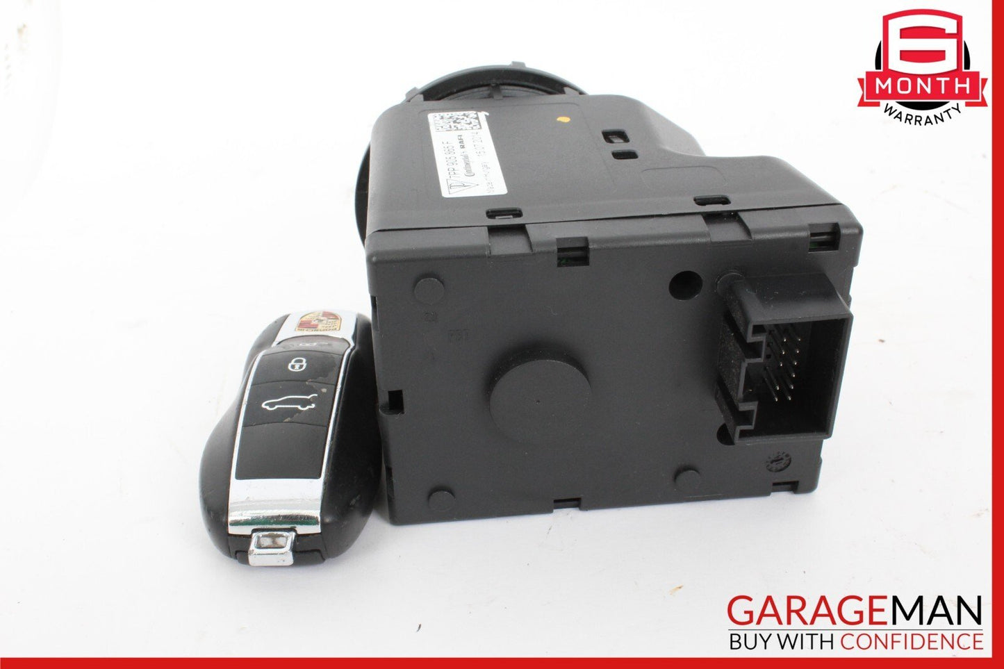 11-18 Porsche Cayenne 958 Start Ignition Switch Module w/ Key OEM